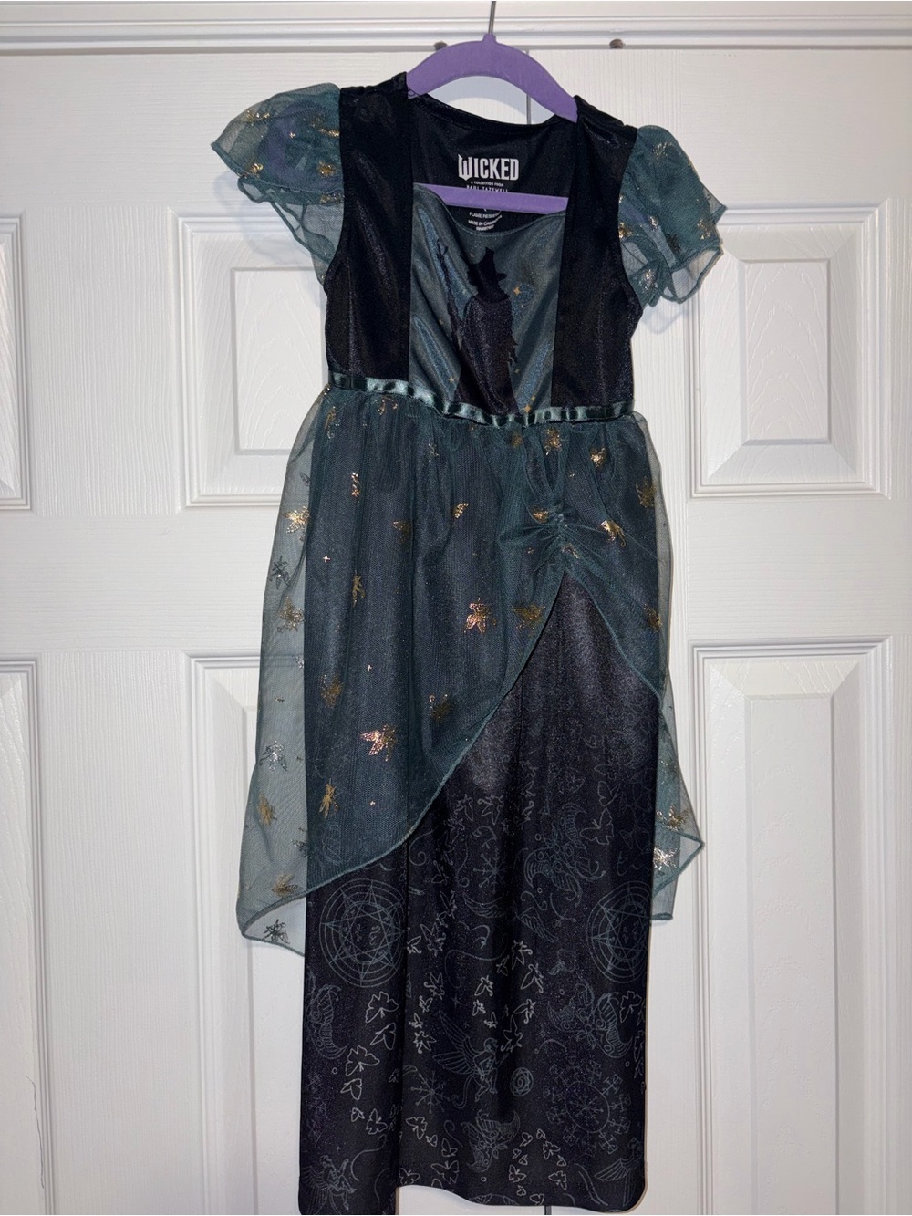 Wicked Girls pajama Dress XS (4/5) Black Green Fancy